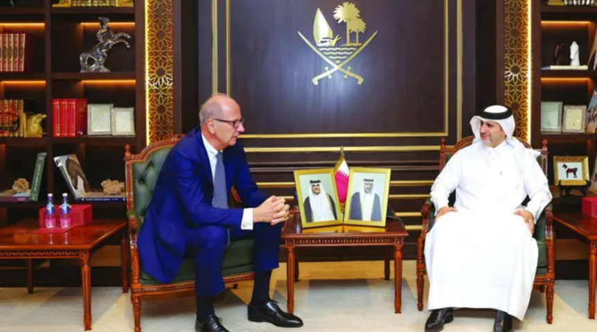 QCB Governor Meets Officials From Goldman Sachs, Volkswagen and Audi	