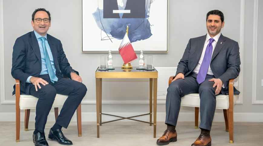 QCB Governor Meets Blackstone President