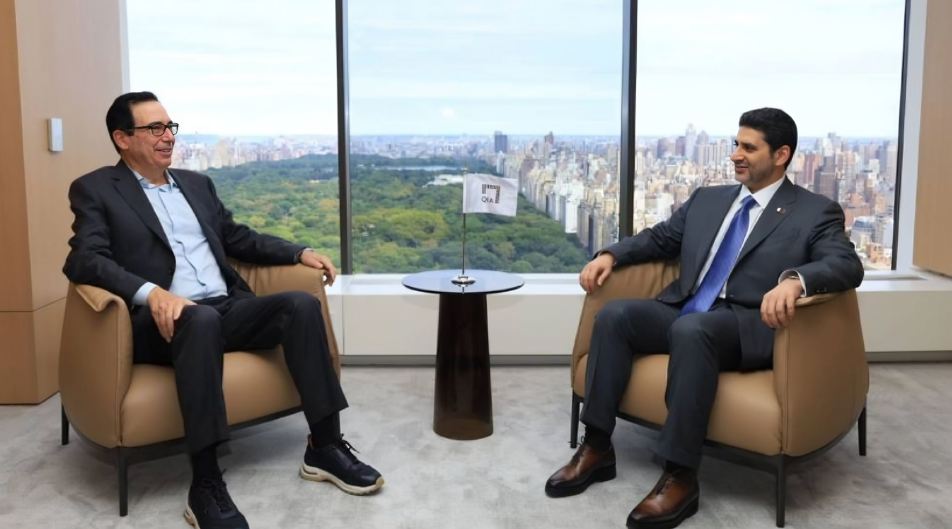 Qatar Central Bank Governor Meets With Liberty Strategic Capital Founder