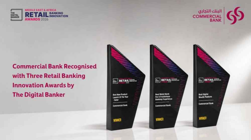 Commercial Bank Secures Three Middle East Banking Awards