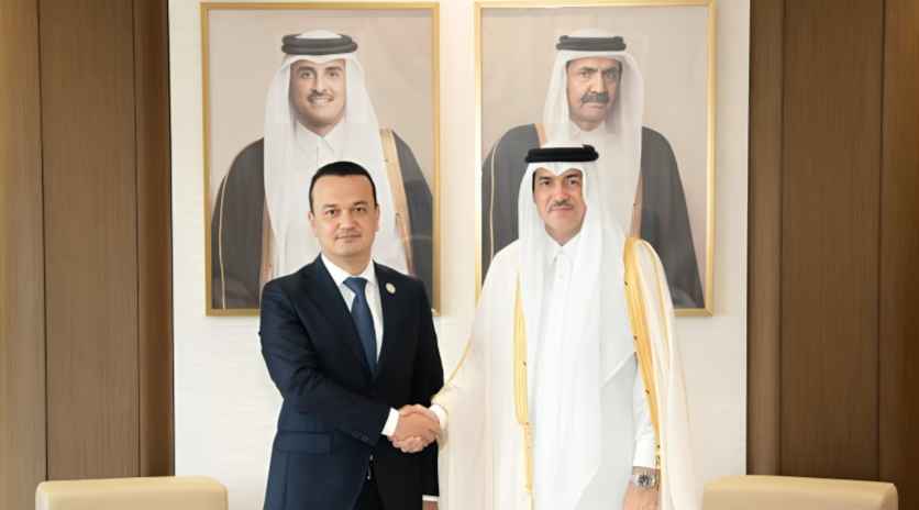 Al Sayed Meets Uzbekistan Minister
