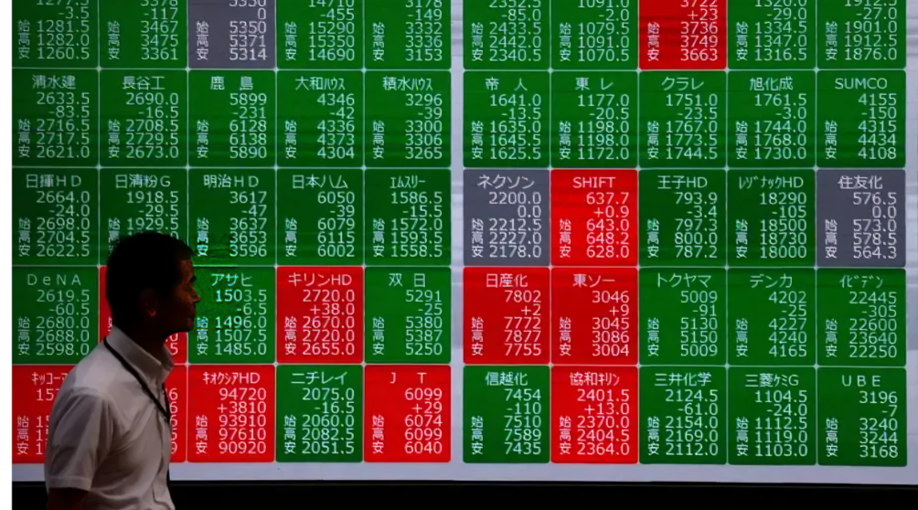 Asian Shares Track Wall Street Higher, Treasury Yields Near Multi-Decade Highs