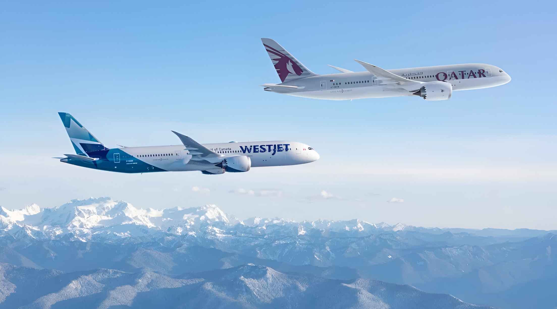الخطوط الجوية القطرية تطلق شراكة جديدة بالرمز المشترك مع شركة الطيران الكندية WestJet