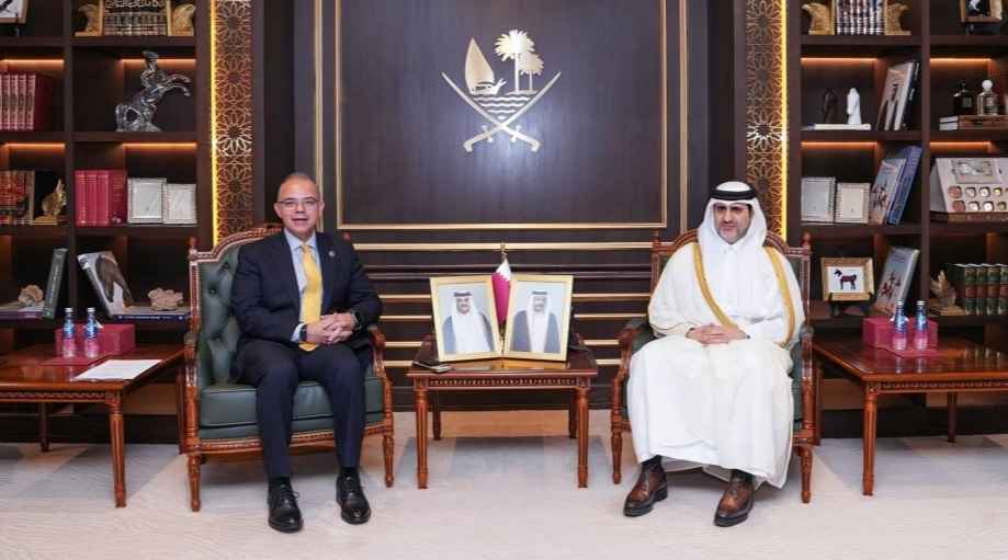 QCB Governor Meets Egypt’s Minister