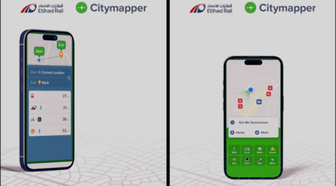 Etihad Rail: UAE Passengers Can Now Plan Train Journeys on Citymapper